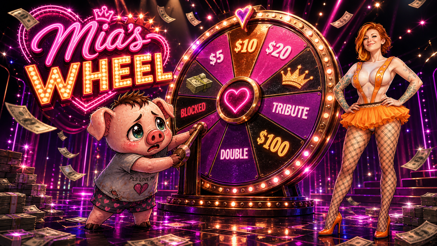 Mia's Wheel coming soon tribute game hero