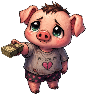 Paypig sprite for the Findom Fun game