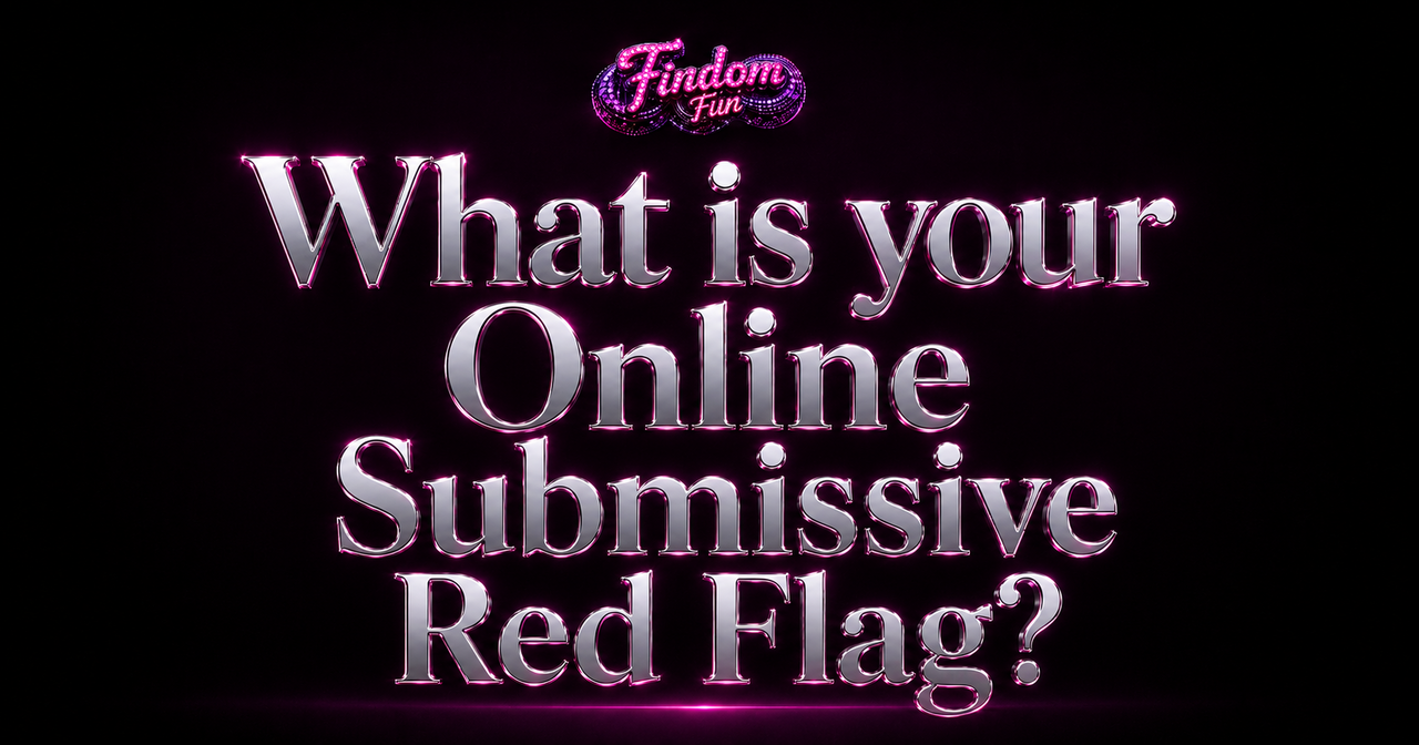 What Is Your Online Submissive Red Flag? quiz artwork inside Goddess Mia's realm