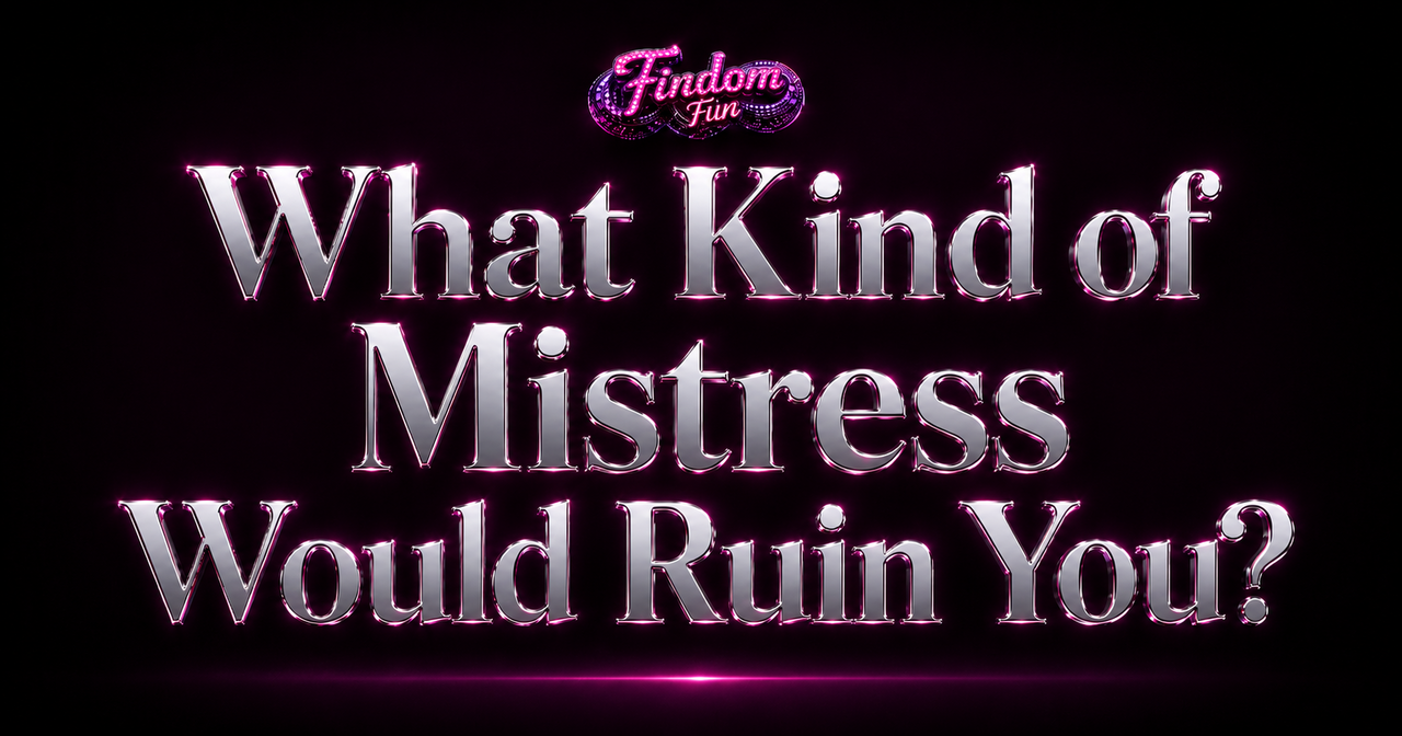 What Kind of Findom Mistress Would Ruin You? quiz artwork inside Goddess Mia's realm